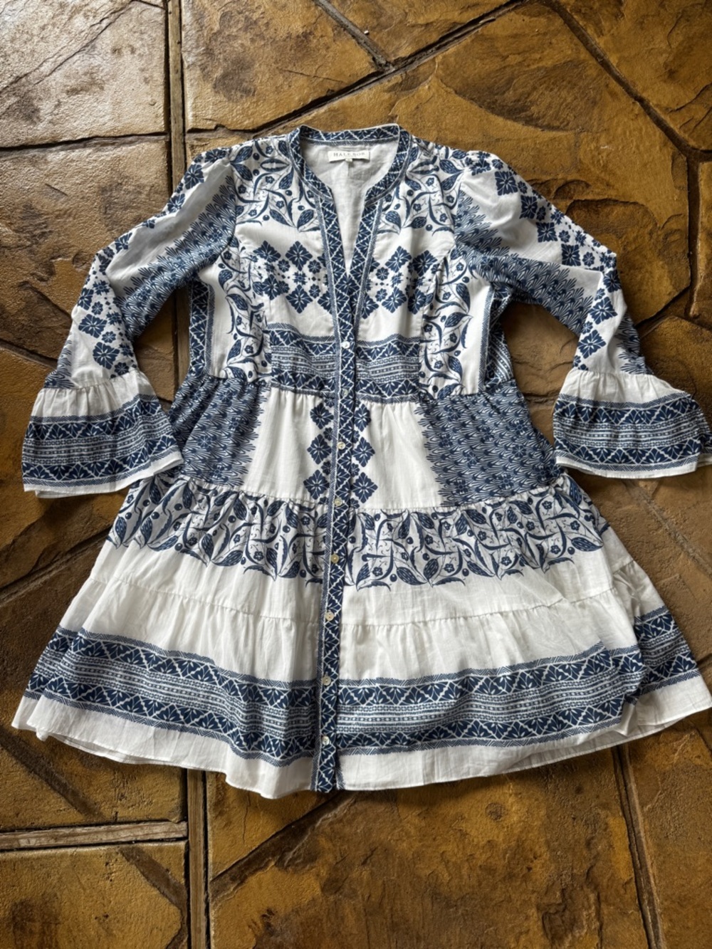 Hale Bob
Tiered Dress in Navy Size Large - Picture 8 of 14